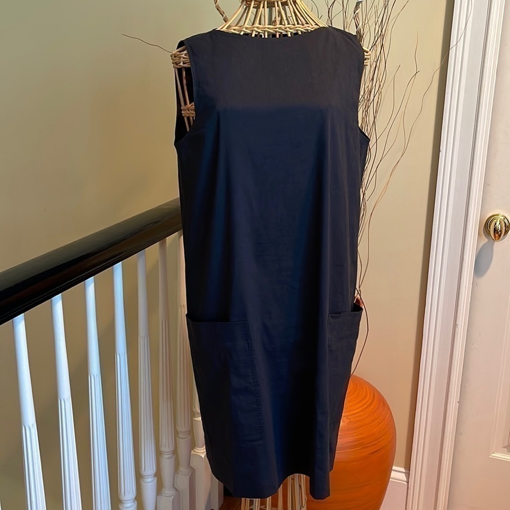 Theory black dress with front pockets